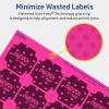 imageAvery Printable Square Scalloped Labels Sure Feed Technology 158quot x 158quot Neon Magenta Labels PrinttoTheEdge LaserInkjet Printable 200 Total Great for Cosmetics and Jars400 labels