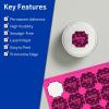 imageAvery Printable Square Scalloped Labels Sure Feed Technology 158quot x 158quot Neon Magenta Labels PrinttoTheEdge LaserInkjet Printable 200 Total Great for Cosmetics and Jars200 labels