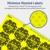imageAvery Printable Square Scalloped Labels Sure Feed Technology 158quot x 158quot Neon Yellow Labels PrinttoTheEdge LaserInkjet Printable 400 Total Great for Cosmetics and Jars1 600 labels