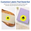 imageAvery Printable Square Scalloped Labels Sure Feed Technology 158quot x 158quot Neon Yellow Labels PrinttoTheEdge LaserInkjet Printable 400 Total Great for Cosmetics and Jars1 600 labels