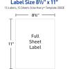 imageAvery Printable Sticker Paper 85quot x 11quot Matte White Repositionable Adhesive LaserInkjet Compatible 90 FullSize Label Sheets Great for Product Labels Cute Stickers and More 6Pack of 3383