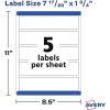 imageAvery Printable Wraparound Rectangle Labels 785quot x 175quot Textured White 50 Customizable Labels 228387 1720 x 1 34