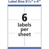 imageAvery Rectangle Labels Sure Feed Technology 313quot x 4quot 30 Glossy White Labels 36470150 labels