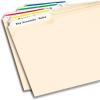 imageAvery TrueBlock File Folder Labels 23quot x 3716quot 750 Printable Labels Assorted Colors Permanent 526623 in X 3716 in