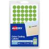 imageAvery ColorCoding Removable Labels 12 Inch Round Stickers Neon Green NonPrintable 840 Dot Stickers Total 5052Small