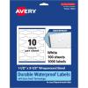 imageAvery Durable Waterproof Wraparound Band Labels Sure Feed Technology 15quot x 35quot Total Oil and TearResistant Cigar Band Labels PrinttoTheEdge LaserPigmentBased Inkjet 100 Total1000 labels
