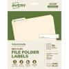 imageAvery EcoFriendly Recycled File Folder Labels 23quot x 3716quot White Permanent Label Adhesive 750 Printable Labels 4826623 in x 3716 in