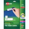 imageAvery Extra Large File Folder Labels Removable Adhesive Matte White 1516quot x 3716quot 450 Labels 8425One Size