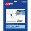 imageAvery Matte Clear Round Labels Sure Feed Technology 25quot Diameter 90 Matte Clear Labels PrinttoTheEdge LaserInkjet Printable900 labels