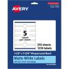 imageAvery Matte White Wraparound Band Labels Sure Feed Technology 15quot x 775quot Cigar Band Labels PrinttoTheEdge Permanent Adhesive LaserInkjet Printable 125 Total1250 labels