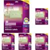 imageAvery Printable Address Labels with Sure Feed 1quot x 4quot Matte Clear 200 Blank Mailing Labels 18661Each Pack of 5