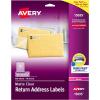 imageAvery Printable Return Address Labels with Sure Feed 23quot x 134quot Matte Clear 600 Blank Mailing Labels 1569523 x 134 Pack of 5