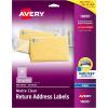 imageAvery Printable Return Address Labels with Sure Feed 23quot x 134quot Matte Clear 600 Blank Mailing Labels 1869523 in X 134 in