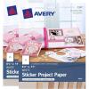 imageAvery Printable Sticker Paper 85quot x 11quot Matte White Inkjet Printer 40 Repositionable Sticker Sheets Great for Shipping Labels Product Labels and More 2Pack of 338320 Sheets  Pack of 2