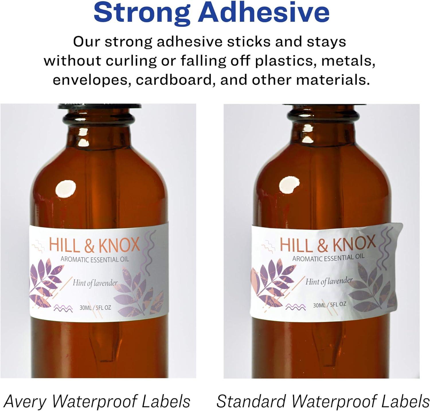 imageAvery Durable Waterproof Rectangle Labels Sure Feed Technology 2quot x 4quot 500 Total Oil and TearResistant Waterproof LaserPigmentBased Inkjet Printable1 000 labels