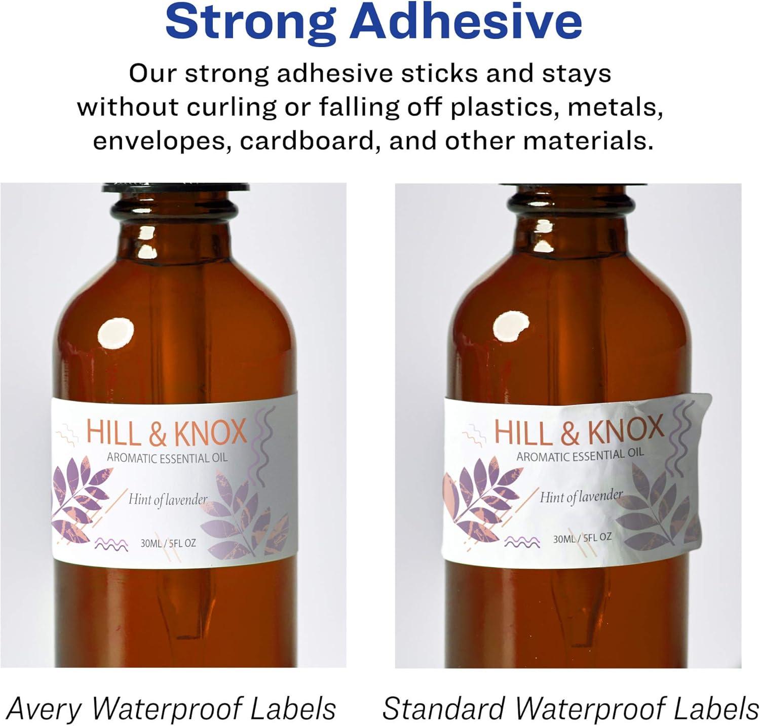 imageAvery Durable Waterproof Rectangle Labels Sure Feed Technology 2quot x 4quot 500 Total Oil and TearResistant Waterproof LaserPigmentBased Inkjet Printable500 labels