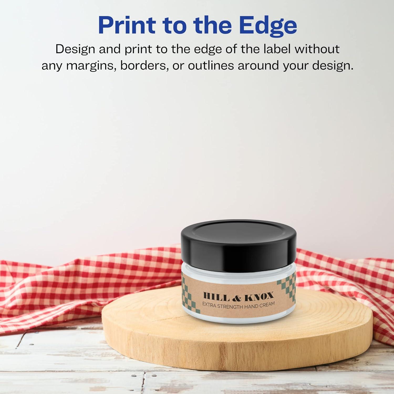 imageAvery Kraft Brown Rectangle Labels Sure Feed Technology 1quot x 3quot 240 Kraft Brown Labels PrinttoTheEdge LaserInkjet Printable800 labels