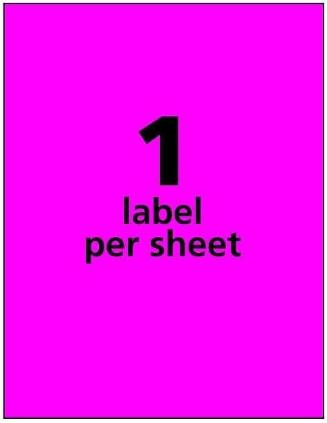 imageAvery Neon Shipping Labels Laser Printable Assorted Green Pink Yellow Labels 15 Total 5975Neon Magenta