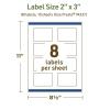 imageAvery Dissolvable Rectangle Labels Sure Feed Technology 2quot x 3quot Matte White PrinttoTheEdge LaserInkjet Printable 200 Labels Total80 labels