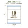 imageAvery Dissolvable Rectangle Labels Sure Feed Technology 2quot x 4quot Matte White LaserInkjet Printable 250 Labels Total FreezerSafe MicrowaveSafe RefrigeratorSafe50 labels