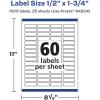 imageAvery Durable Waterproof Rectangle Labels Sure Feed Technology 05quot x 175quot 600 Total Oil and TearResistant Waterproof Labels PrinttoTheEdge LaserPigmentBased Inkjet Printable1 500 labels