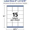 imageAvery Durable Waterproof Rectangle Labels Sure Feed Technology 2quot x 258quot 750 Total Oil and TearResistant Waterproof Labels LaserPigmentBased Inkjet Printable750 labels