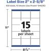 imageAvery Durable Waterproof Rectangle Labels Sure Feed Technology 2quot x 258quot 750 Total Oil and TearResistant Waterproof Labels LaserPigmentBased Inkjet Printable150 labels