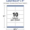 imageAvery Durable Waterproof Rectangle Labels Sure Feed Technology 2quot x 4quot 500 Total Oil and TearResistant Waterproof LaserPigmentBased Inkjet Printable100 labels