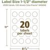 imageAvery EcoFriendly Matte White Recycled Round Labels 15quot Diameter PrinttoTheEdge Matte White Labels Permanent Adhesive LaserInkjet Printable 200 Total2 000 labels