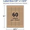 imageAvery Kraft Brown Rectangle Labels Sure Feed Technology 05quot x 175quot 1500 Kraft Brown Labels PrinttoTheEdge LaserInkjet Printable900 labels