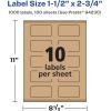 imageAvery Kraft Brown Rectangle Labels Sure Feed Technology 15quot x 275quot 150 Kraft Brown Labels PrinttoTheEdge LaserInkjet Printable1 000 labels