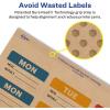 imageAvery Kraft Brown Rectangle Labels Sure Feed Technology 1quot x 2quot 360 Kraft Brown Labels PrinttoTheEdge LaserInkjet Printable600 labels