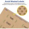 imageAvery Kraft Brown Rectangle Labels Sure Feed Technology 1quot x 3quot 240 Kraft Brown Labels PrinttoTheEdge LaserInkjet Printable800 labels