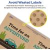 imageAvery Kraft Brown Rectangle Labels Sure Feed Technology 313quot x 4quot 90 Kraft Brown Labels LaserInkjet Printable600 labels
