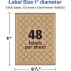 imageAvery Kraft Brown Round Labels Sure Feed Technology 1quot Diameter 720 Kraft Brown Labels PrinttoTheEdge LaserInkjet Printable2 400 labels