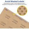 imageAvery Kraft Brown Square Labels Sure Feed Technology 15quot x 15quot 300 Kraft Brown Labels PrinttoTheEdge LaserInkjet Printable1 000 labels