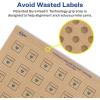 imageAvery Kraft Brown Square Labels Sure Feed Technology 1quot x 1quot 720 Kraft Brown Labels PrinttoTheEdge LaserInkjet Printable750 labels