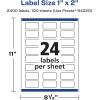 imageAvery Matte Clear Rectangle Labels Sure Feed Technology 1quot x 2quot 240 Matte Clear Labels PrintToTheEdge LaserInkjet Printable2 400 labels