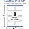 imageAvery Matte Clear Rectangle Labels Sure Feed Technology 2quot x 35quot 80 Matte Clear Labels PrinttoTheEdge LaserInkjet Printable80 labels