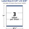 imageAvery Matte Clear Rectangle Labels Sure Feed Technology 314quot x 838quot 150 Matte Clear Labels LaserInkjet Printable150 labels
