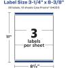 imageAvery Matte Clear Rectangle Labels Sure Feed Technology 314quot x 838quot 150 Matte Clear Labels LaserInkjet Printable30 labels