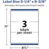 imageAvery Matte Clear Rectangle Labels Sure Feed Technology 314quot x 838quot 150 Matte Clear Labels LaserInkjet Printable300 labels