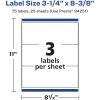 imageAvery Matte Clear Rectangle Labels Sure Feed Technology 314quot x 838quot 150 Matte Clear Labels LaserInkjet Printable75 labels