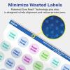 imageAvery Matte Clear Round Labels Sure Feed Technology 075quot Diameter 800 Matte Clear Labels PrinttoTheEdge LaserInkjet Printable4 000 labels