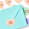 imageAvery Matte White Heart Labels Sure Feed Technology 2932quot x 12732quot 300 Matte White Printable Labels600 Labels