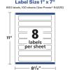 imageAvery Matte White Rectangle Labels Sure Feed Technology 1quot x 7quot 200 Matte White Printable Labels800 Labels