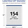 imageAvery Matte White Removable Round Labels Sure Feed Technology PrinttoTheEdge 05quot Diameter 2310 Removable Labels LaserInkjet Printable2 310 labels