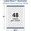 imageAvery Matte White Removable Round Labels Sure Feed Technology PrinttoTheEdge 1quot Diameter 720 Removable Labels LaserInkjet Printable720 labels