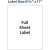 imageAvery Matte White Shipping Labels Permanent Adhesive 812quot x 11quot 20 Labels 8255One Size