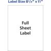 imageAvery Matte White Shipping Labels Permanent Adhesive 812quot x 11quot 20 Labels 8255One Size Pack of 5